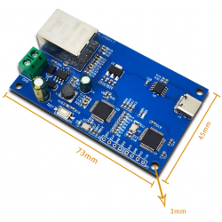 Moduł konwertera USB na Ethernet komunikacja szeregowa W5500 7-28V DC